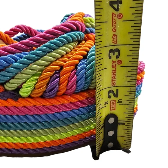 Gianni Bini Wedge Platform Sandal Women's Size 6 Leena Rainbow Cord Striped NEW - Picture 13 of 13